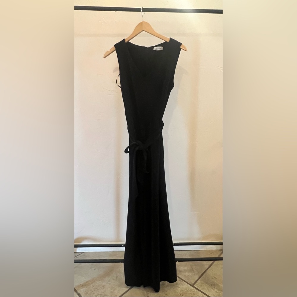 Calvin Klein Black Sparkly Jumpsuit with Pockets, Size 4